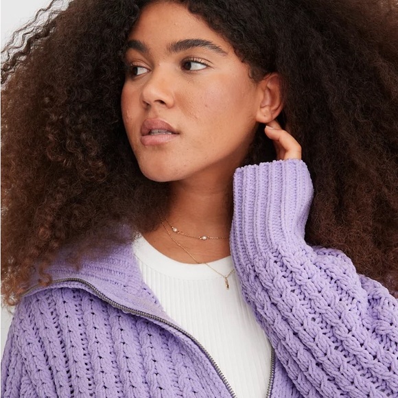 Aerie Lavender Sweater - Picture 5 of 11